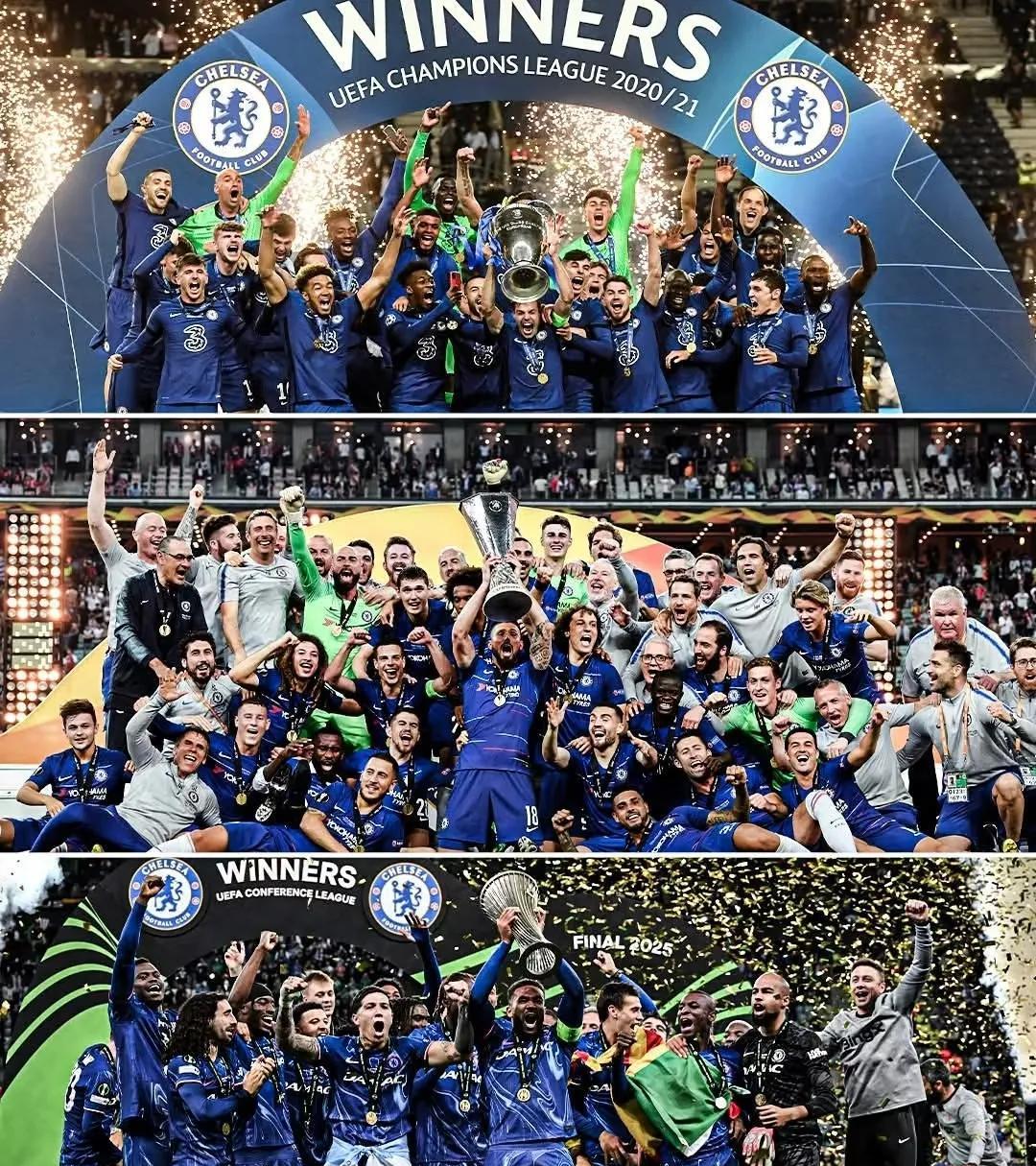 切尔西4-1战胜贝蒂斯，拿到欧协联冠军，证明了三件事
1 英超确实是第一联赛，整