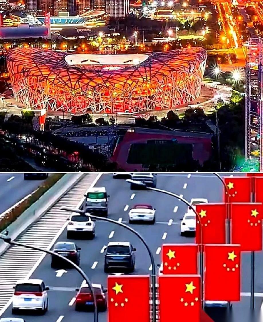 .一觉醒来，北京就不是北京了！
而是铺了23万面红旗的长安街。
别问，问就是咱家