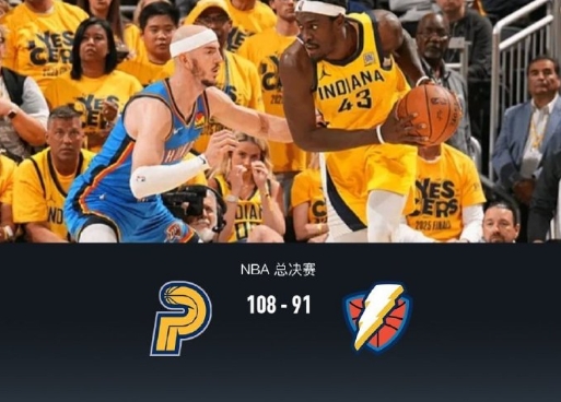 NBA季后赛总决赛G6步行者主场迎战雷霆。开场雷霆取得10-2开局，随后步行者一