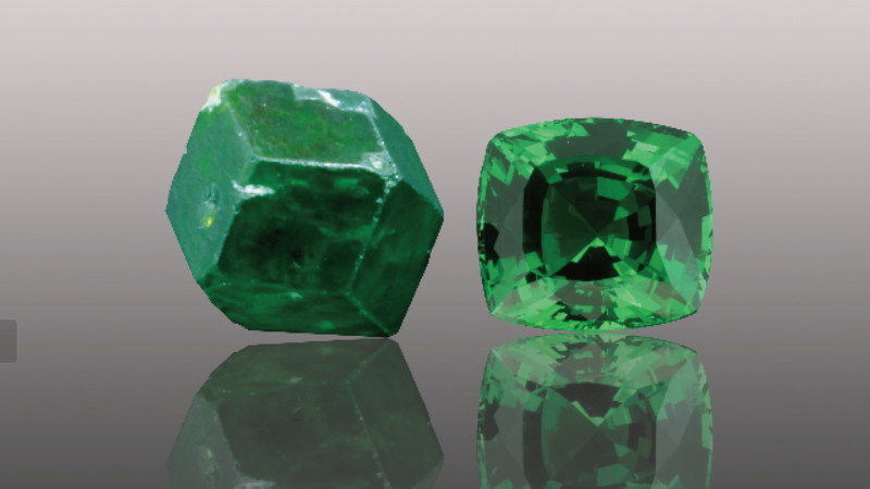 CGI美国加州宝石学院：祖母绿为何浸油？酷似祖母绿的石榴石