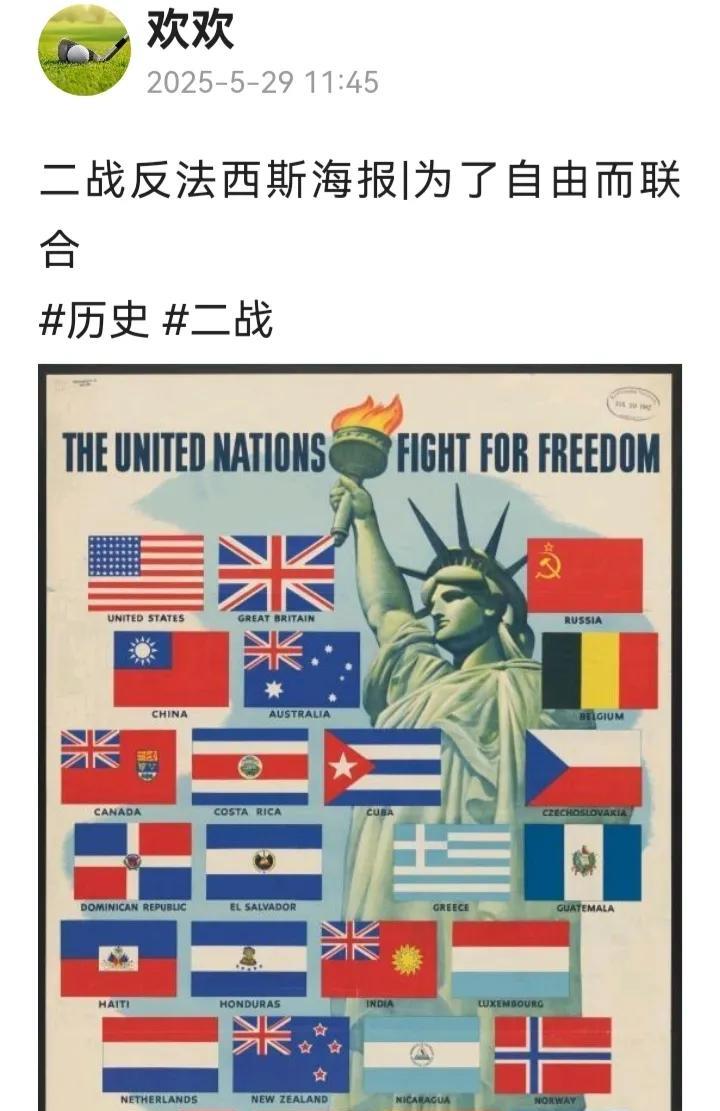 二战时，同盟国国旗