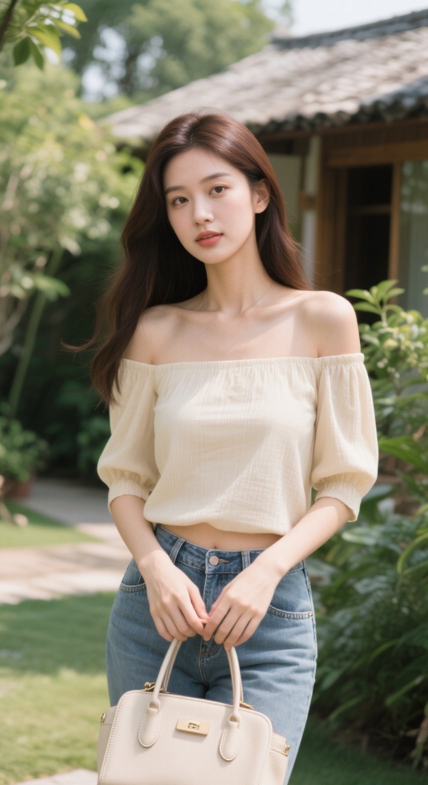 俏丽佳人曲线优，面色红润更添魅力