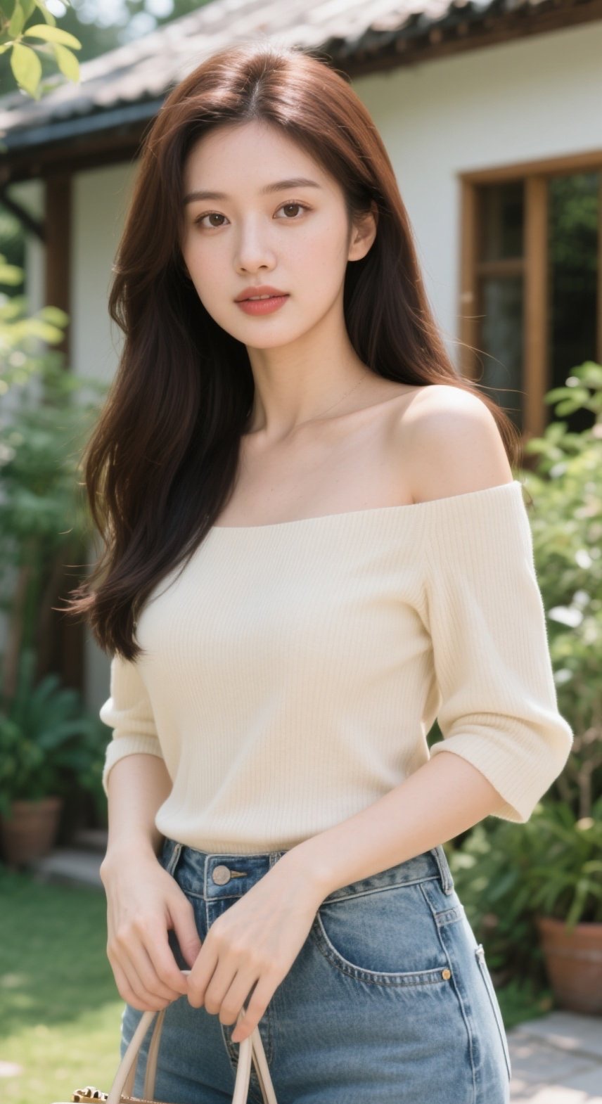 娇艳佳人穿搭妙，笑颜明媚似花开时