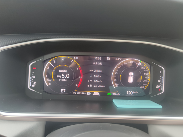 第一次这么低的油耗
车辆显示加油后行驶了480km，然后油量续航还剩460km，