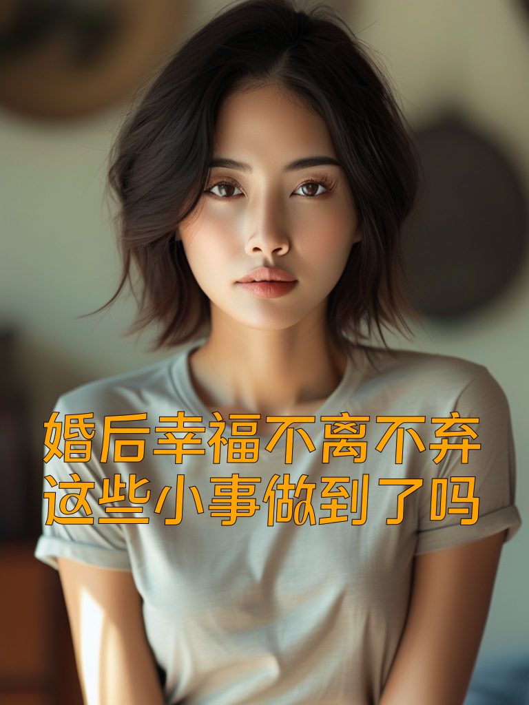 婚后幸福不离不弃，这些小事做到了吗