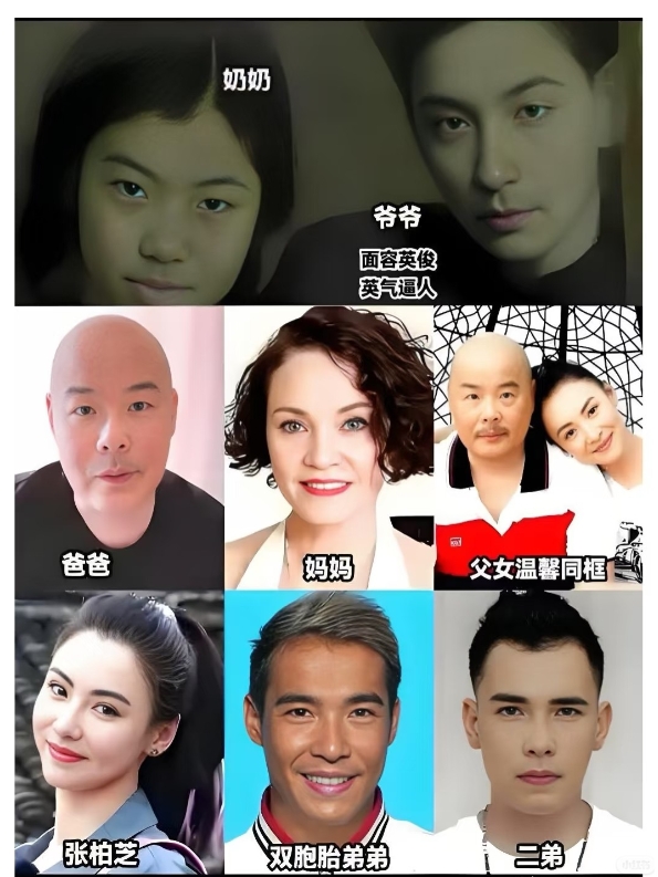 张柏芝原来长的像爷爷
爷爷好英俊啊 隔代遗传是有的
完美的避开了爸爸妈妈的基因