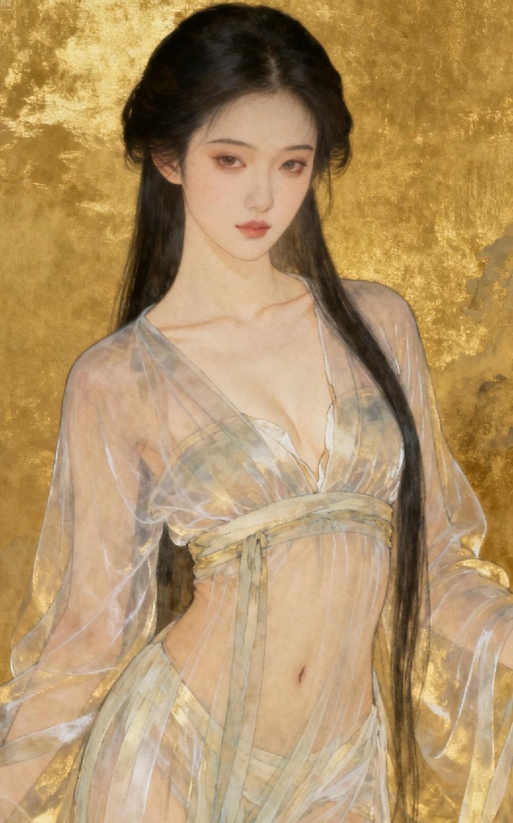 古代性感女人。
当我们褪去华服与妆容，深入闺房，会发现古代对“性感”的理解，更侧
