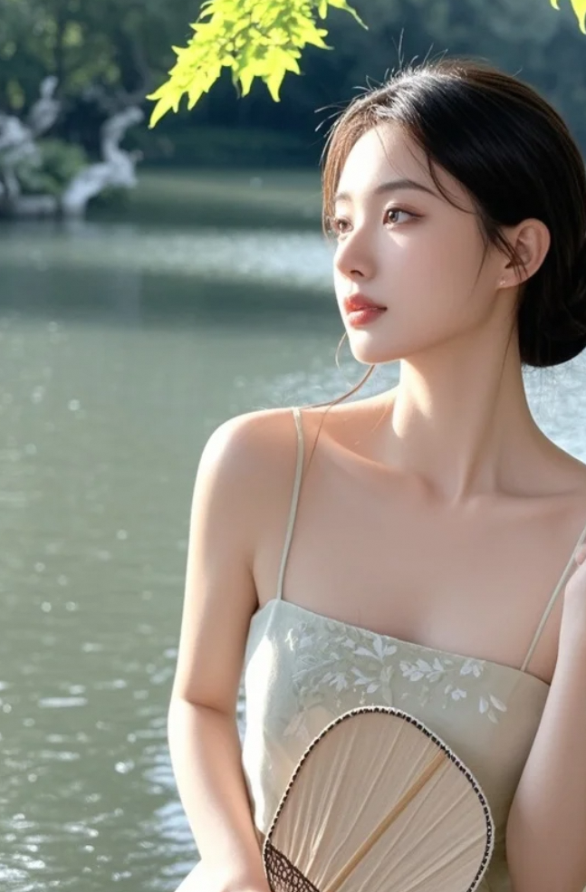 她的美，是视觉的享受，也是心灵的触动