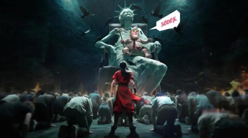 快来看看，乌合麒麟发布新作品了，新作名称叫《就不跪》。寓意是什么？想必大家都懂。