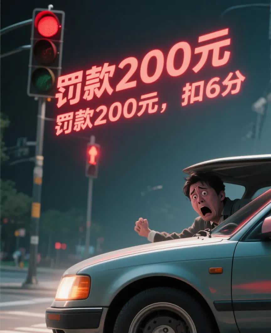 闯红灯。

我闯过多次红灯，却只被处罚了一次。因为只有一次是开车，其余都是步