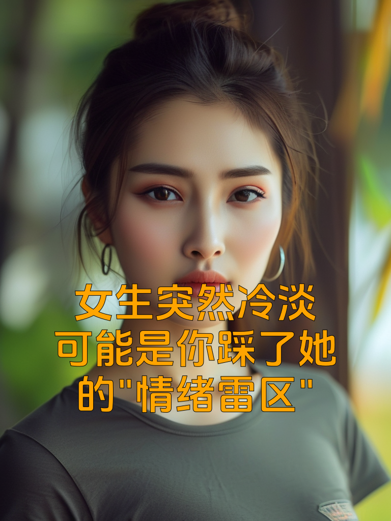 女生突然冷淡？可能是你踩了她的