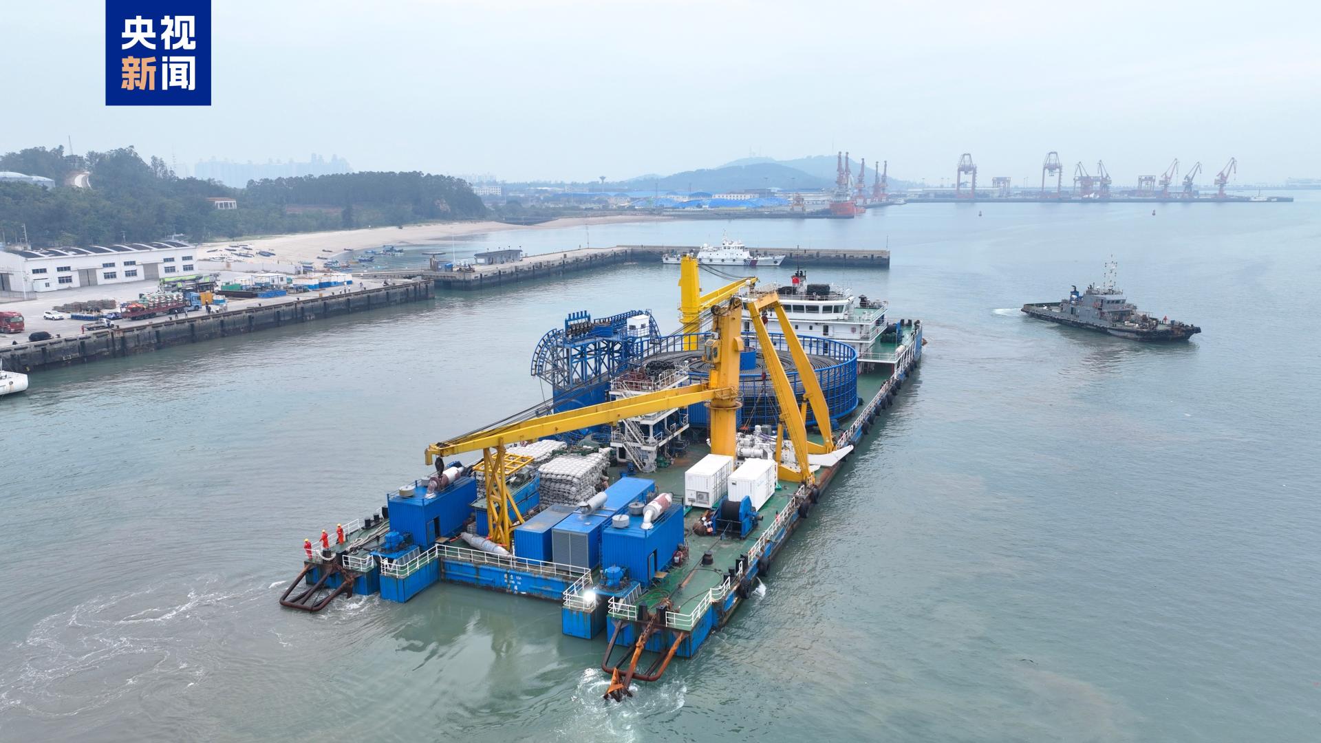 打造能源新支点 北部湾首个跨海联网工程海底电缆开始敷设