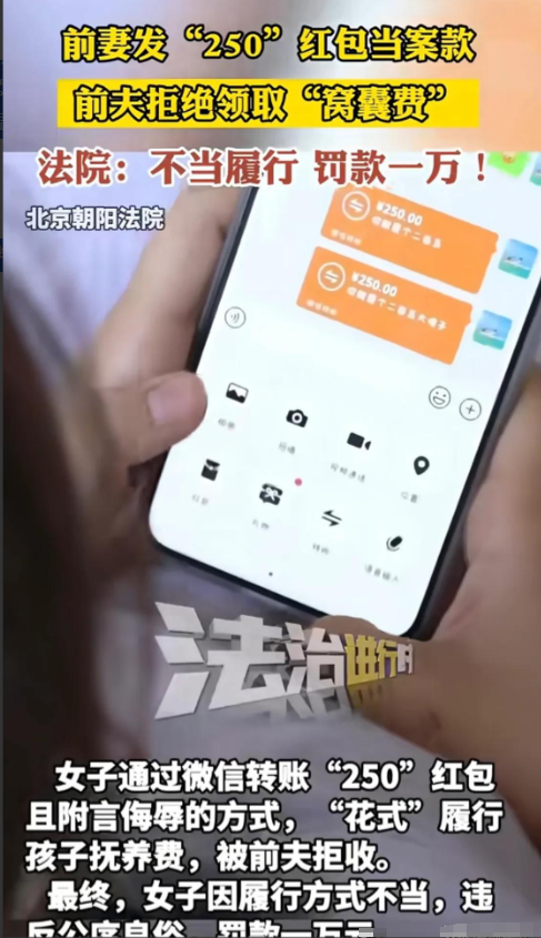 “这媳妇太过分了！”4月4日，北京，夫妻离婚后，孩子判给了父亲，由母亲支付抚养费