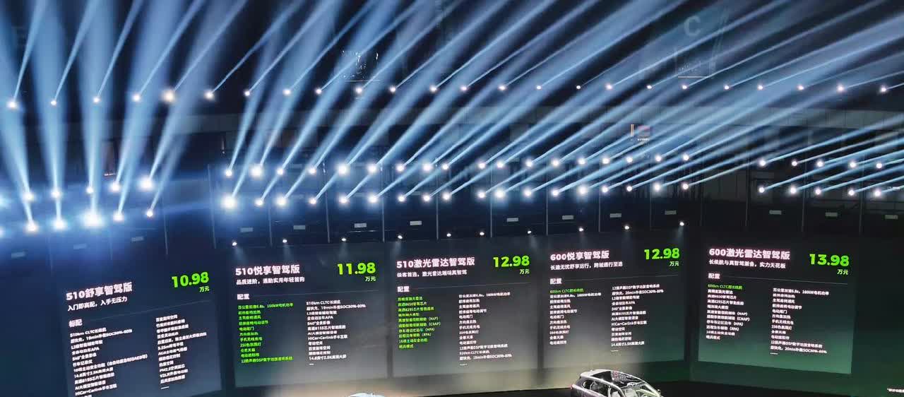 零跑 B10 开始预售：

无激光雷达版本：510km 两个配置价格是 10