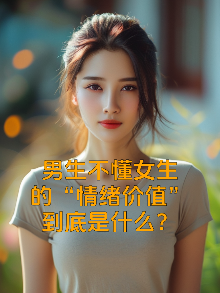 男生不懂女生的“情绪价值”，到底是什么？