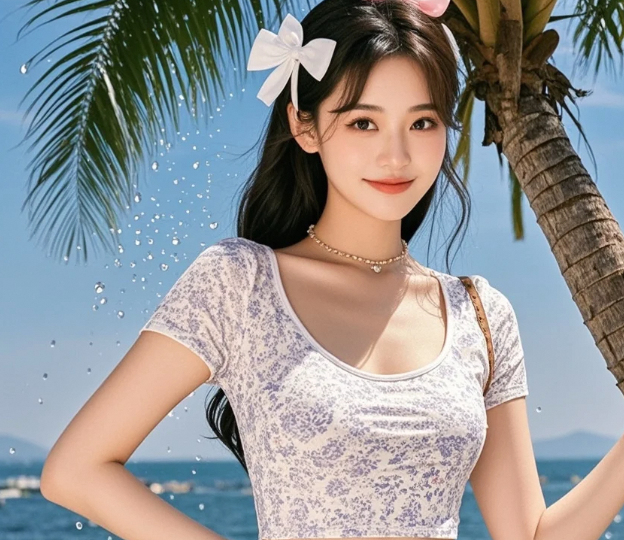 纯欲少女蜜桃曲线 这腰臀比是真实存在的吗
