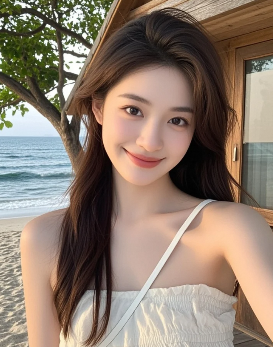 用海浪声做BGM，这自拍够有feel吧？