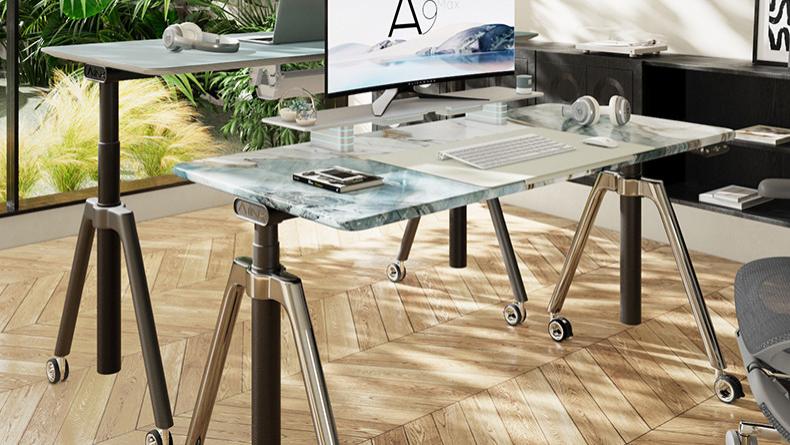 爱琳智能升降桌A9奢石评测：京华玉白奢石+双电机，高端场景的质感与实用之选