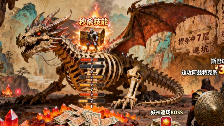 《逆神》15 天福利炸裂！SSR 伽拉蒂亚概率翻倍 + 魔龙 7 层必出装备，攻城积分速刷技巧