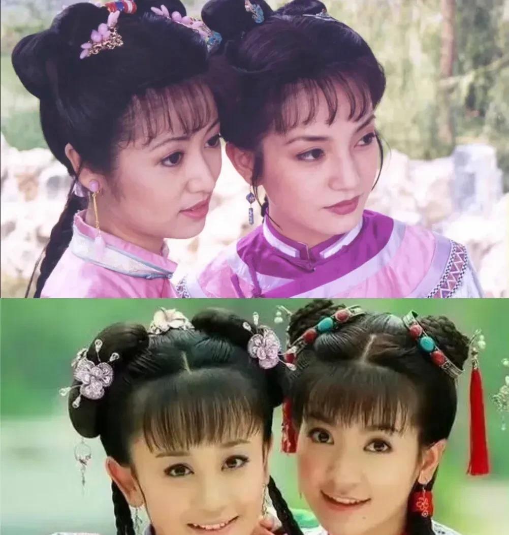 一对比，差距简直一目了然。有时候，满头珠翠、衣饰华丽还真比不上素雅朴素。老版和新