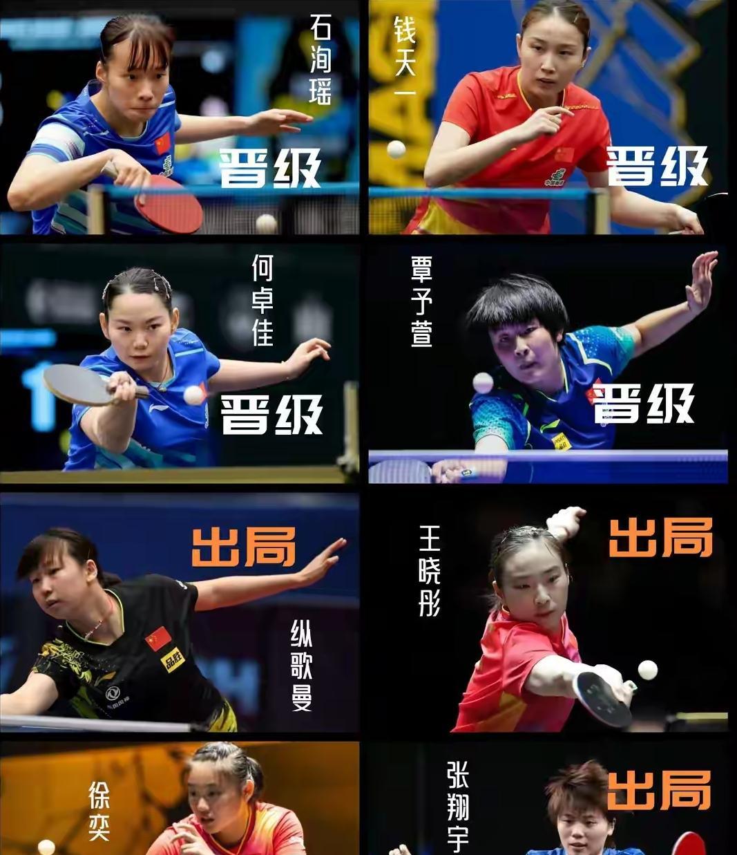 WTT阿拉木图常规挑战赛女单首轮，国乒球员5胜3付，徐奕3-0横扫哈萨克斯坦萨维
