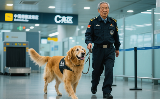 机场安检C区的安检犬突然猛地扑向孕妇，让全场响起此起彼伏的谩骂声，3个小时后，他们却都无地自容