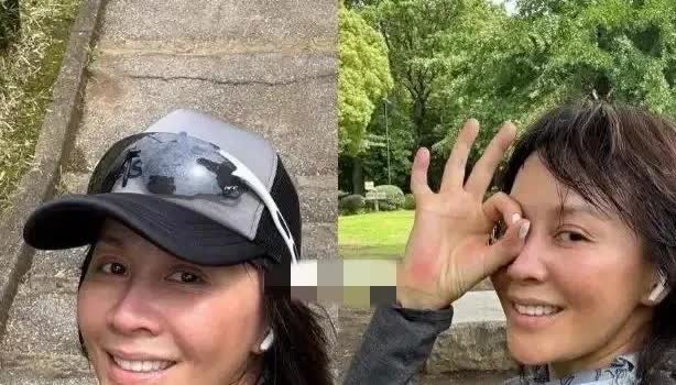 58岁的刘嘉玲户外晨跑，穿紧身裤不遮臀部，网友：还真没一点老人样 ​​​