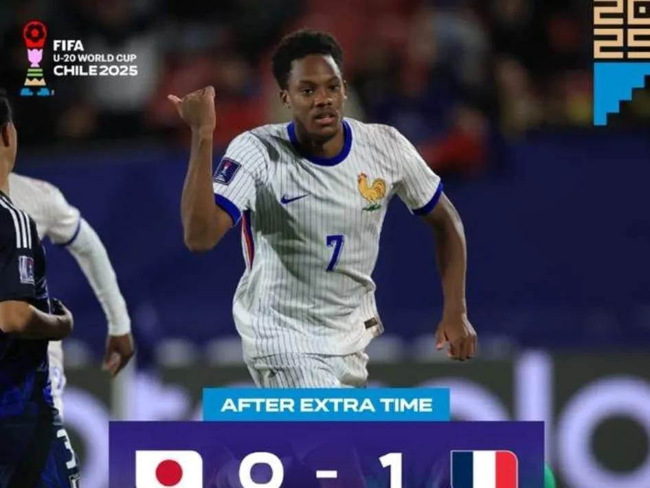 日本U20亚洲杯1/8比赛被法国点球绝杀，日本U20被淘汰，真的太可惜了，双方在