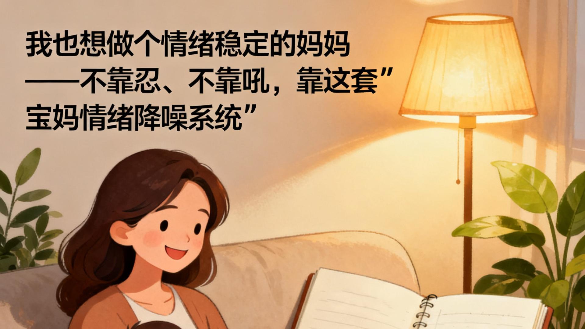 我也想做个情绪稳定的妈妈——不靠忍、不靠吼，靠这套“宝妈情绪降噪系统”