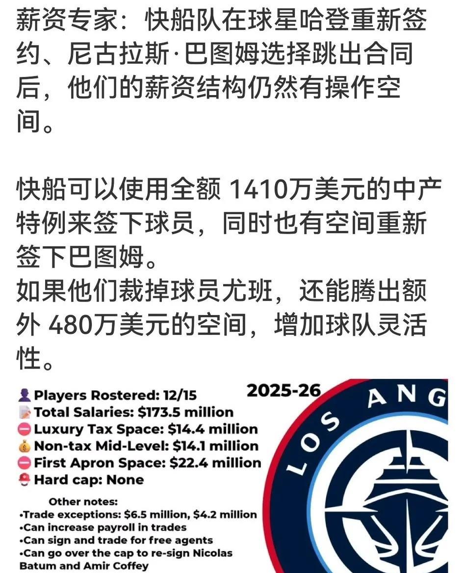 交易签约汇总：
巴图姆的法国老乡来快船吧！