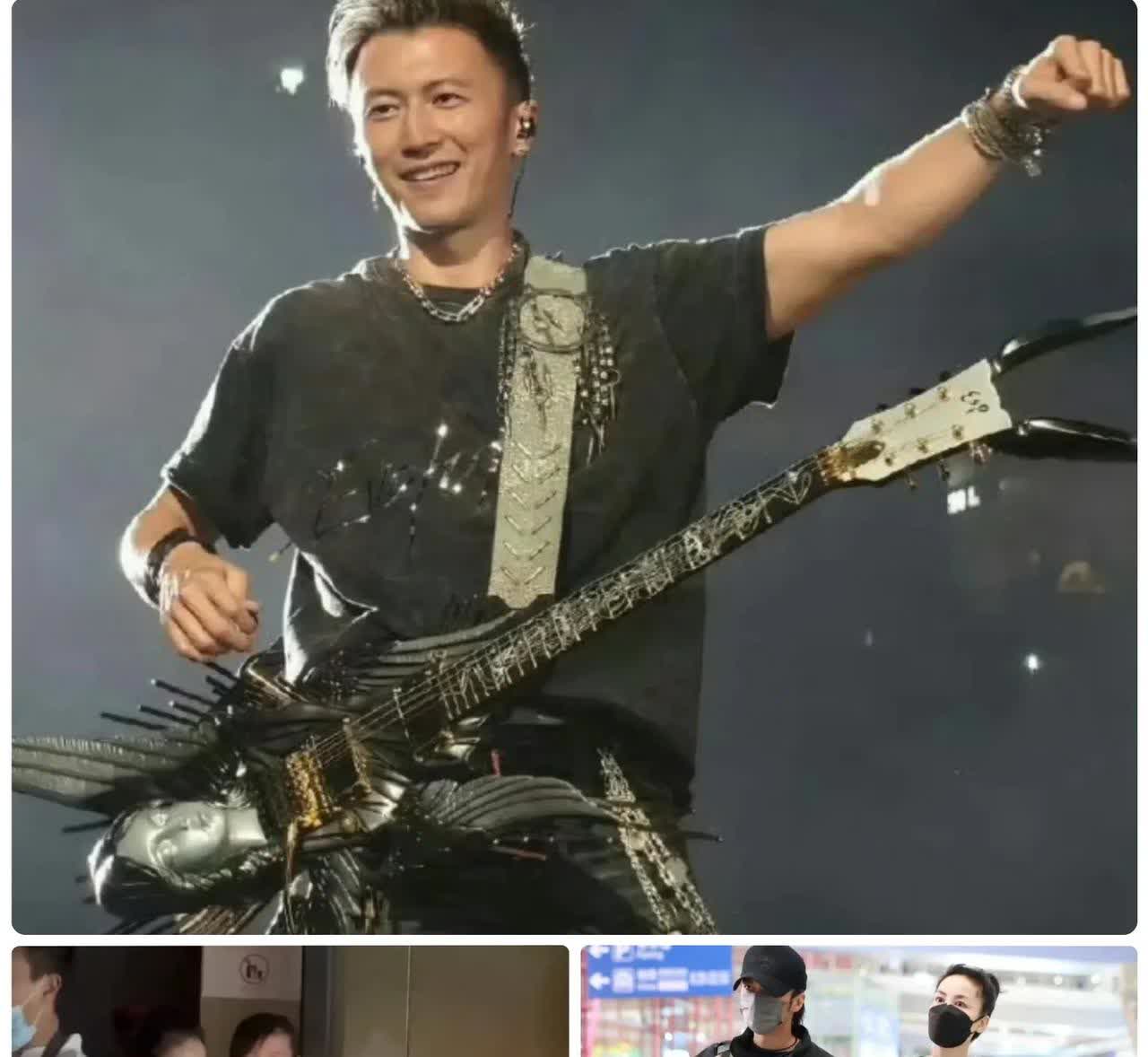 在谢霆锋的演唱会现场，
有眼尖的网友，在角落里发现了
一个低调的身影，不是别