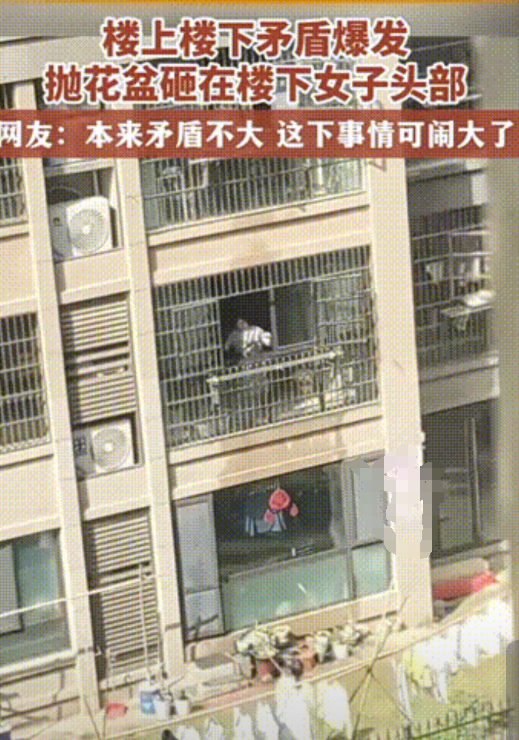 “这简直是在玩命！”某小区一楼住户与楼上邻居因长期积怨爆发激烈冲突，双方互掷物品