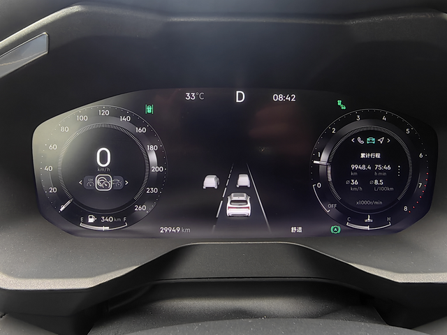 3万公里油耗
平均时速36，百公里油耗8.5。微量的欢乐成分，还是挺满意的