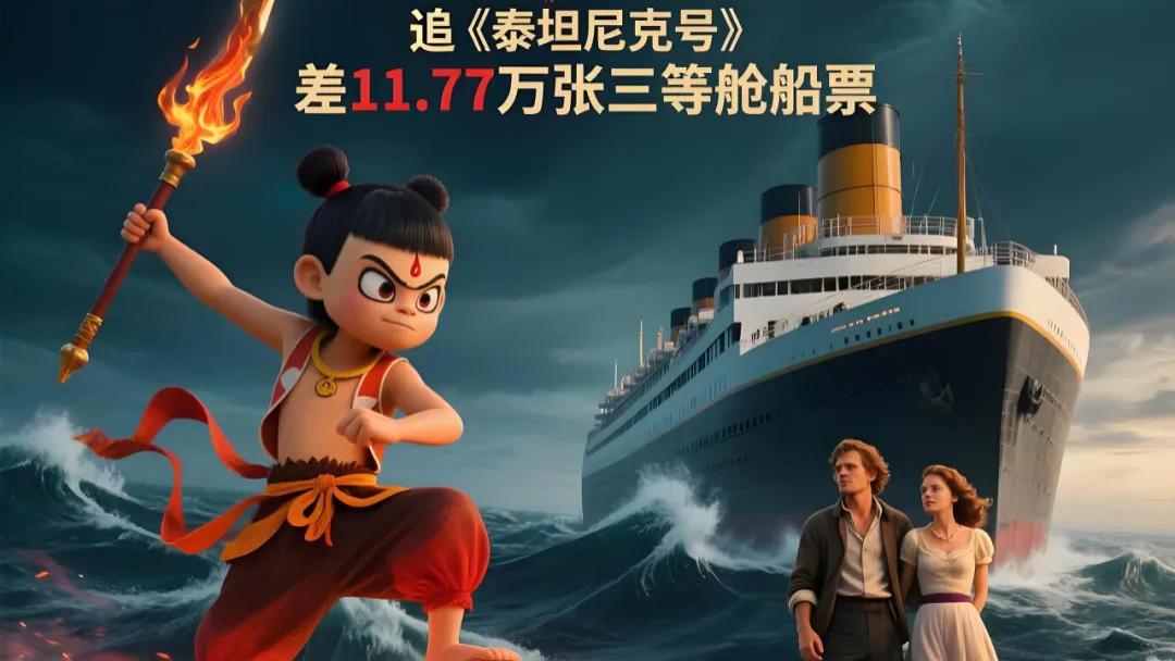 158亿《哪吒2》与《泰坦尼克号》差6.23亿！11.77万船票见证影史博弈