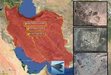 美军真炸核设施了。
伊朗国家广播电台（IRIB）今天发布消息称，被美军锁定的三处