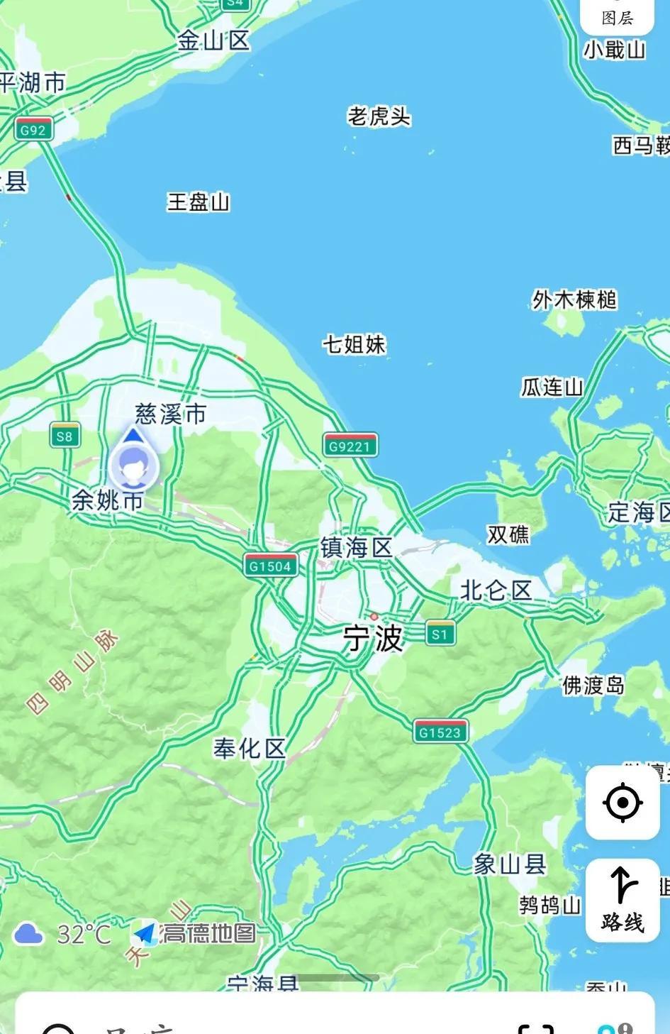 坐车，没什么事在看地图，这个岛屿好有意思啊，名字叫“七姐妹”哈哈哈，大家还知道有