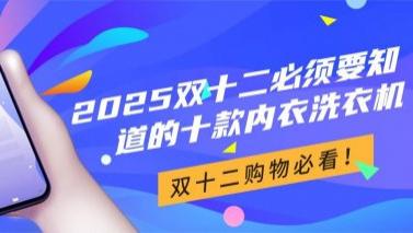 双十二大家都买什么？分享2025双十二必须要知道的十款内衣洗衣机