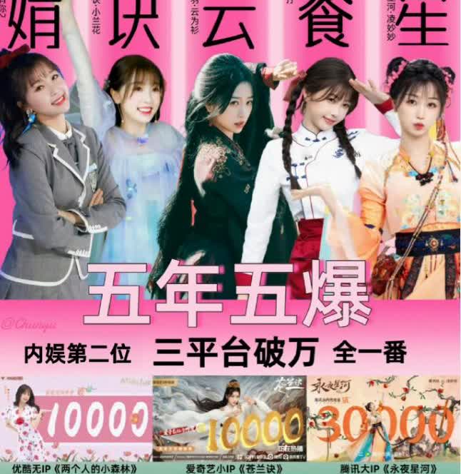虞书欣和白鹿都要发实体专辑然后两家交流起来了
一番对比之后，确实是虞书欣的影视