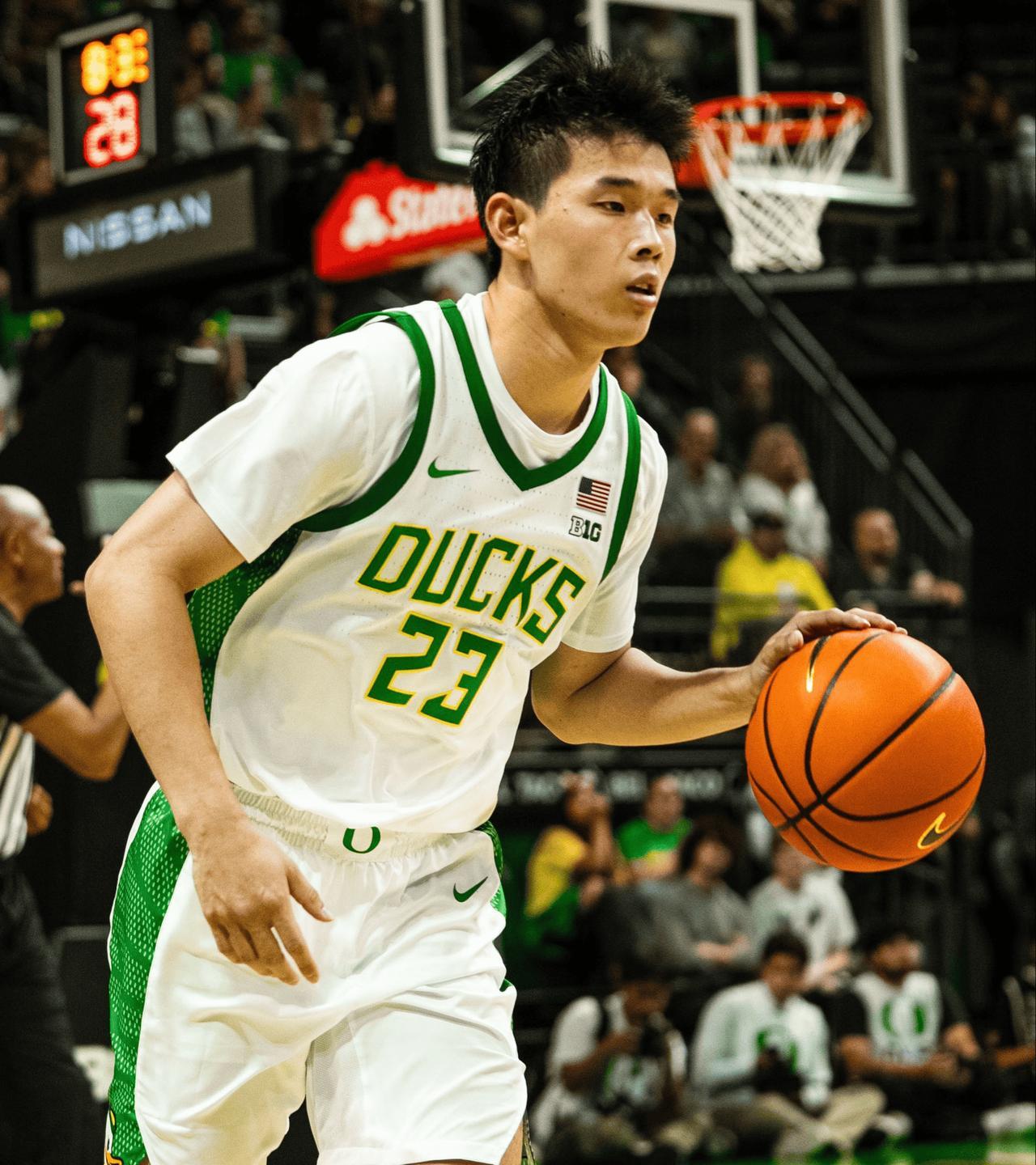 郭士强也算证明，CBA本土得分王林葳，在NCAA首秀中露怯，投篮7中0得到2分5