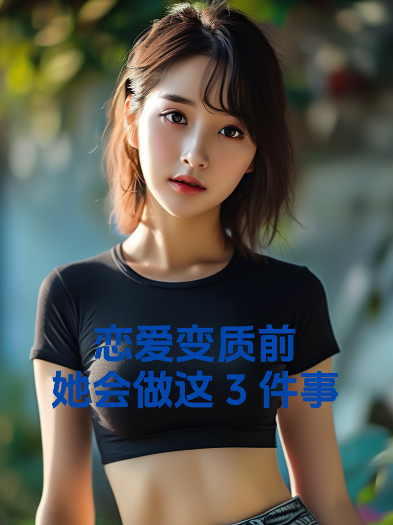 恋爱变质前，她会做这3件事