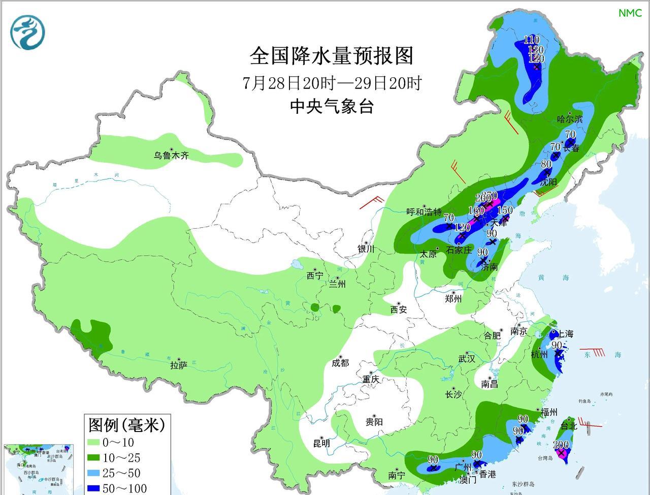 北京暴雨来了！又是经典的“夜袭”，在低空向后传播水汽输送列车上，暴雨云团会不断发