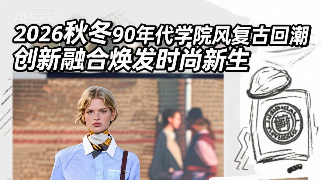 90年代学院风复古回潮，创新融合焕发时尚新生