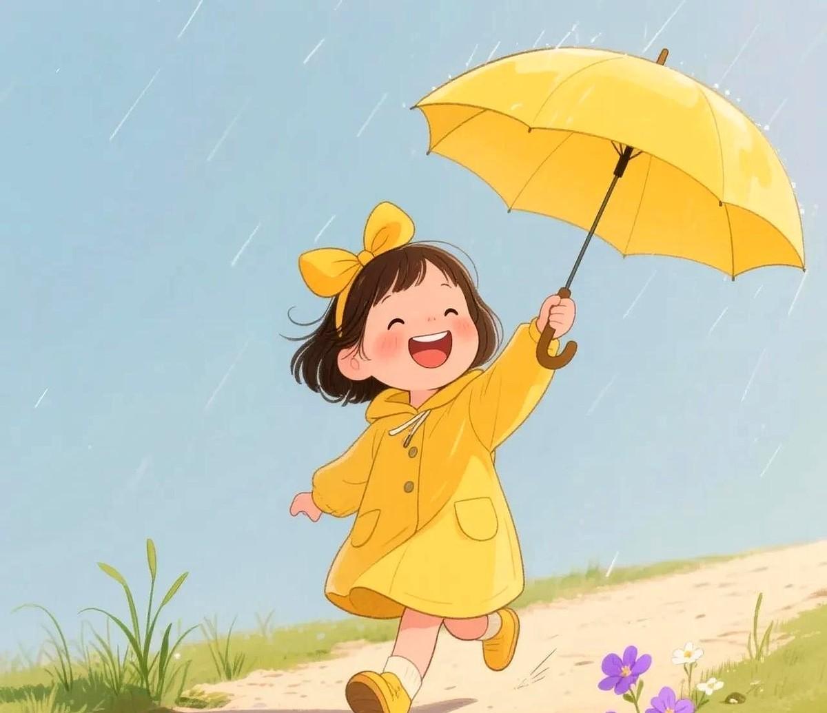早上好啊我的朋友们
正沉浸在和妈妈学晾衣服的梦里，就被哗啦啦的雨声唤醒。
推开窗