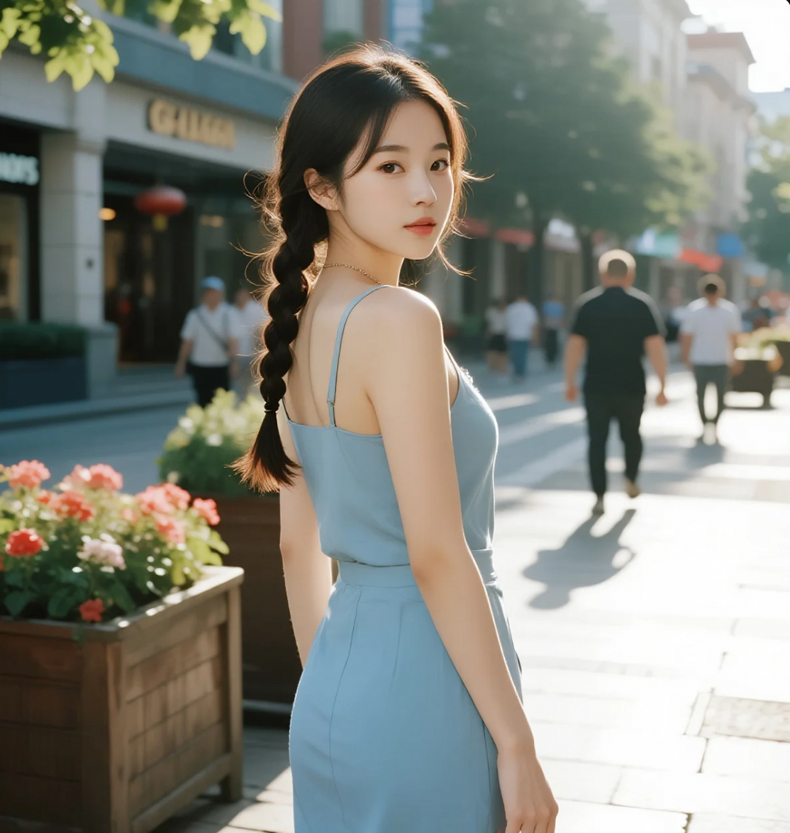 小姐姐的北京街头美照：时尚与文化的交汇