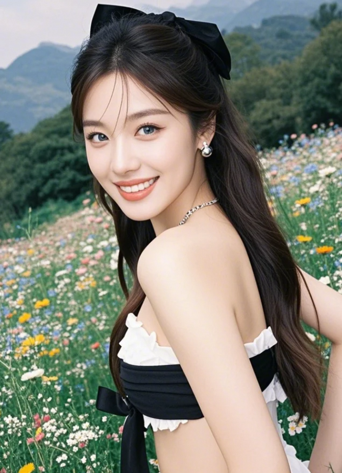 突然觉得呼吸都是浪费她的颜值