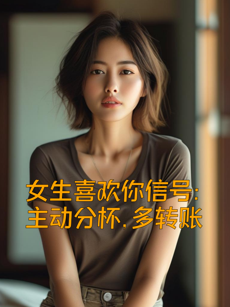 女生喜欢你信号：主动分杯，多转账