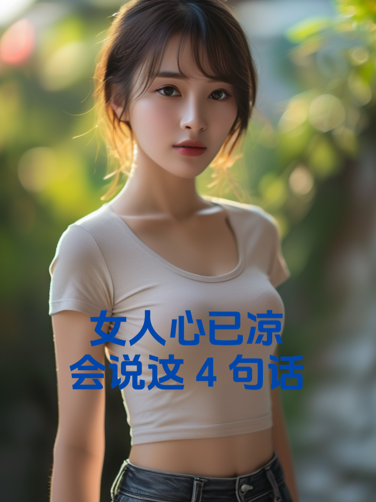 女人心已凉，会说这4句话