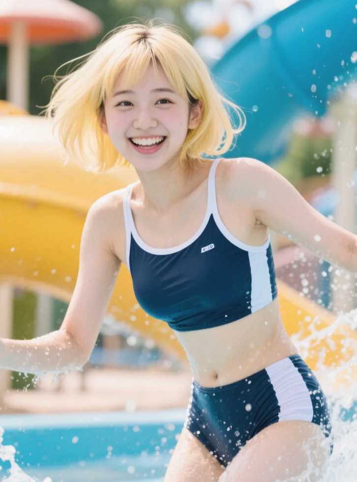 阳光、水花、笑容——夏天最甜的三重奏。
