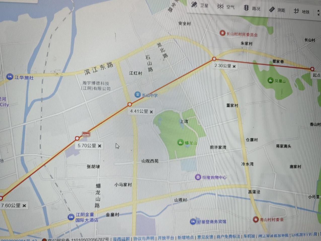 无锡地铁14号线自制规划图
线路名称：无锡地铁14号线
起止点：金港-环球港
站