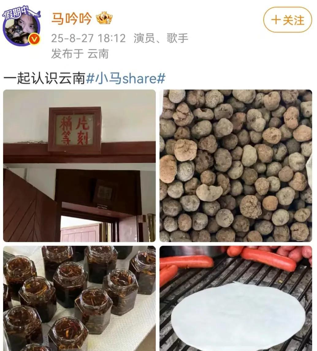 云南美食千奇百怪，再一次得到了证实。
娱乐圈大学霸马吟吟说“一起认识云南”，并配